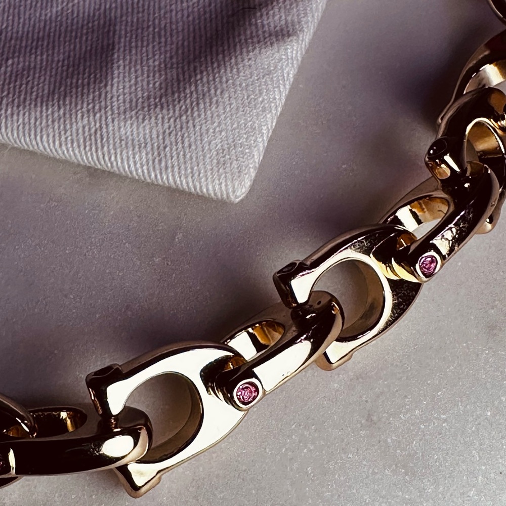 COACH Chunky Signature Chain Link Necklace ✨ ✨ - Picture 6 of 9